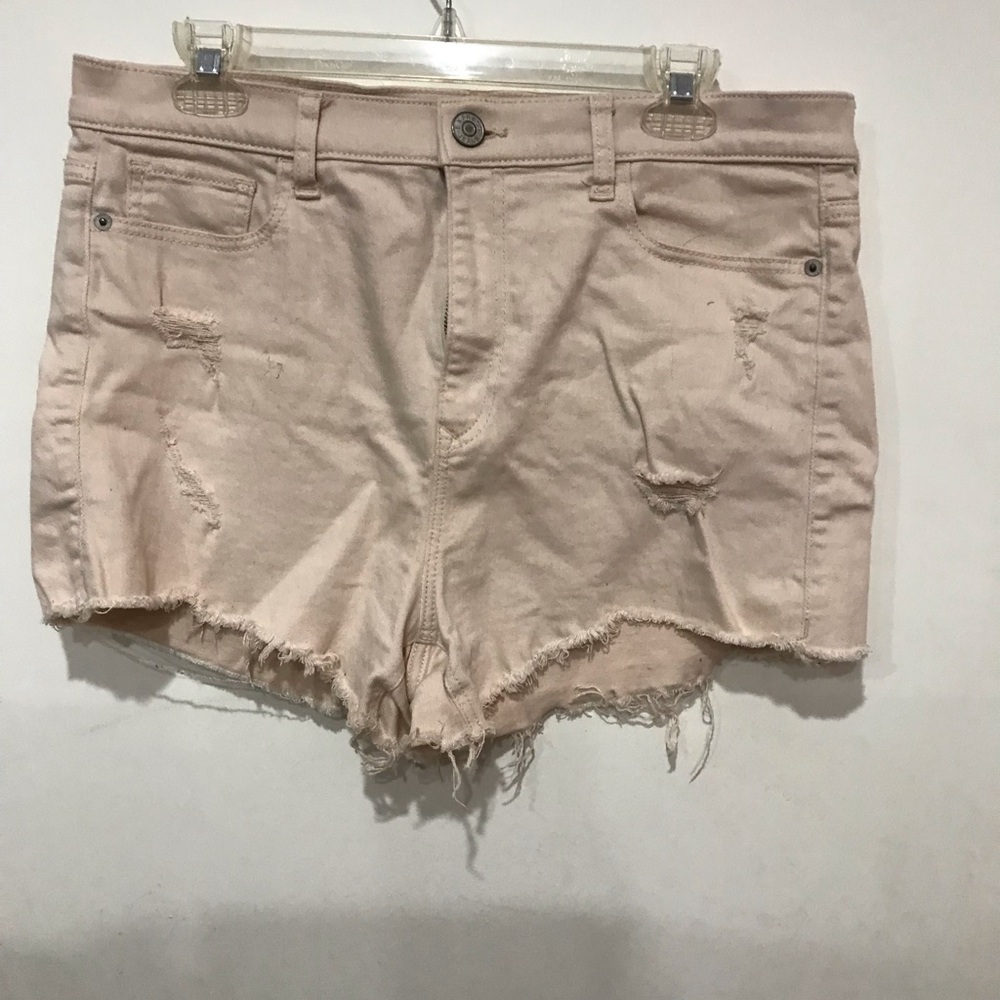 Express Light Tan Jean Shorts